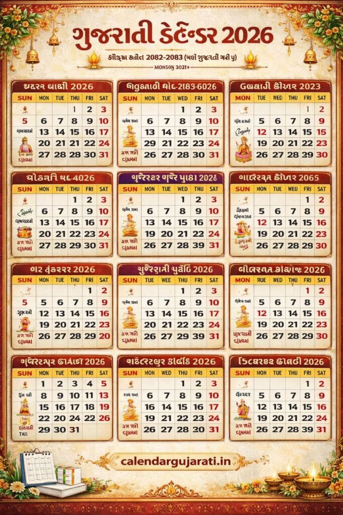 Gujarati Calendar 2026
